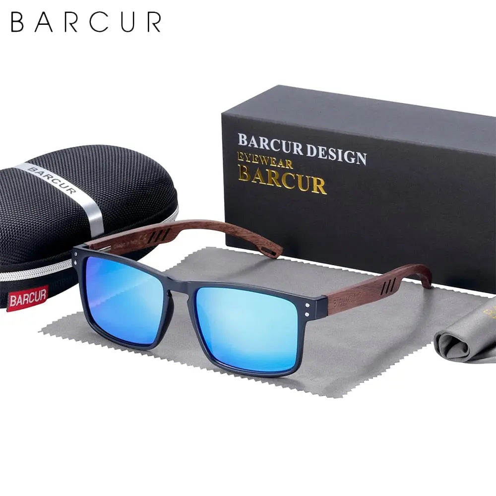 Designer Sonnenbrille Polarisierte Brillen UV400 Walnuss Holz Look Designer Sonnenbrille Polarisierte Brillen UV400 Walnuss Holz Look